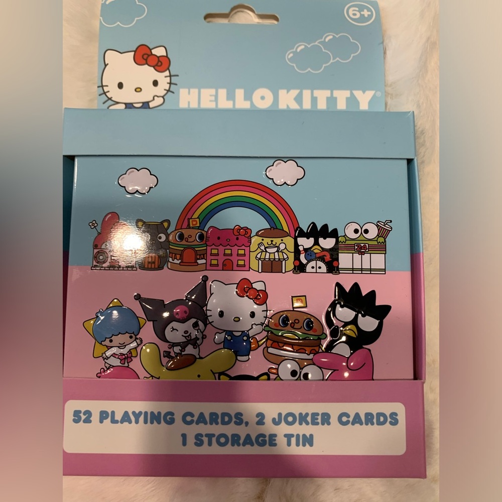 Hello kitty playing cards in tin